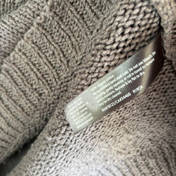 Eileen Fisher Chunky Turtleneck Tunic Sweater M Gray Capsule Minimalist - Picture 3 of 5